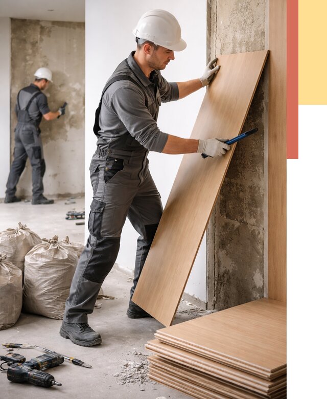 Демонтаж стеновых панелей в Курске от 3648 руб. за м² быстро и недорого | ОТДЕЛОЧНИК-Кус