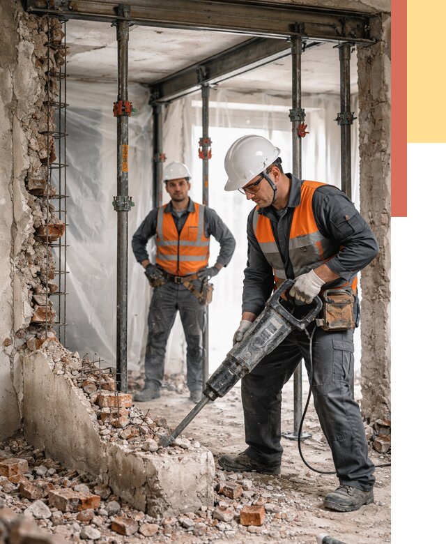 Снос несущих стен в Курске от 10685 руб. — демонтаж несущей стены под ключ | ОТДЕЛОЧНИК-Кус