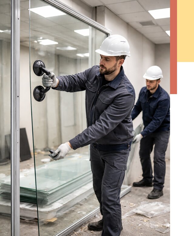 Демонтаж стеклянных перегородок в Курске от 3336 руб. — быстро и недорого | ОТДЕЛОЧНИК-Кус