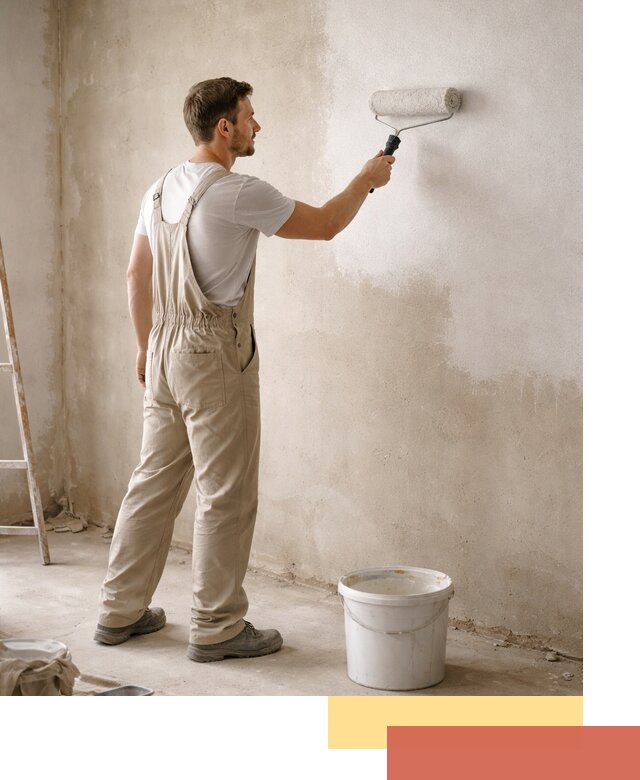 Грунтовка стен под отделку в Курске профессиональным раствором