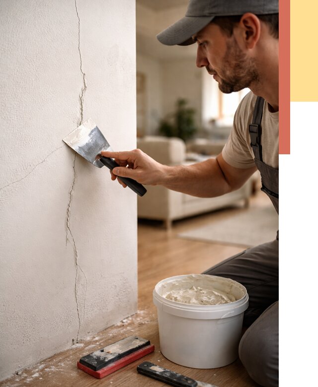 Заделка трещин и сколов в Курске от 2554 руб. — быстро и недорого | ОТДЕЛОЧНИК-Кус