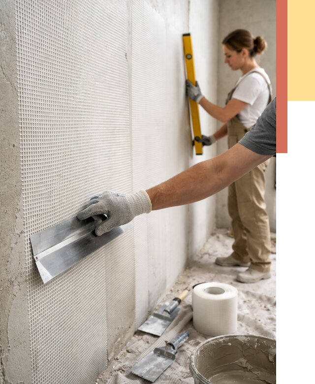 Армирование стен стеклосеткой в Курске от 3336 руб. под ключ | ОТДЕЛОЧНИК-Кус