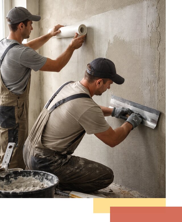 Армирование стен стеклосеткой в Курске для прочной отделки