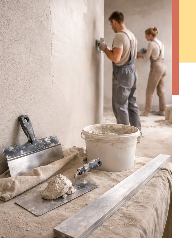 Штукатурка стен гипсовая в Курске от 4691 руб/м2 — быстро и недорого | ОТДЕЛОЧНИК-Кус