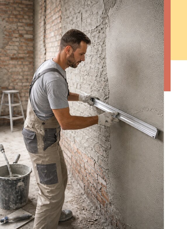 Штукатурка кирпичных стен в Курске от 4691 руб/м2 — быстро и недорого | ОТДЕЛОЧНИК-Кус