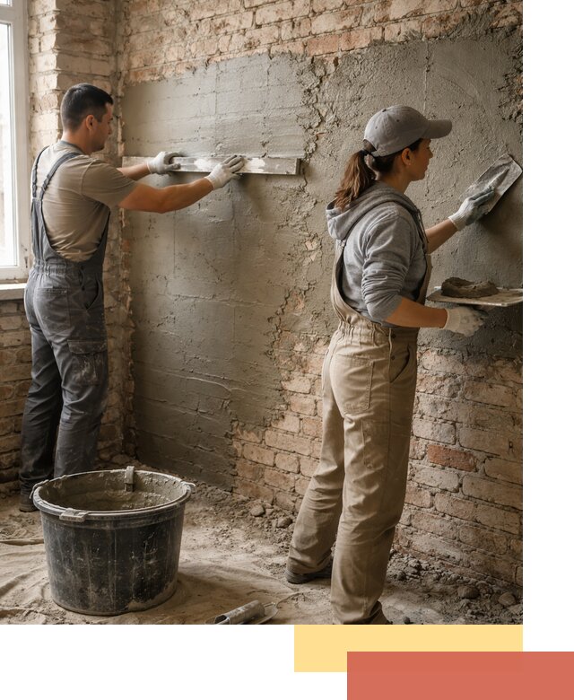 Штукатурка кирпичных стен в Курске — качественно и надежно