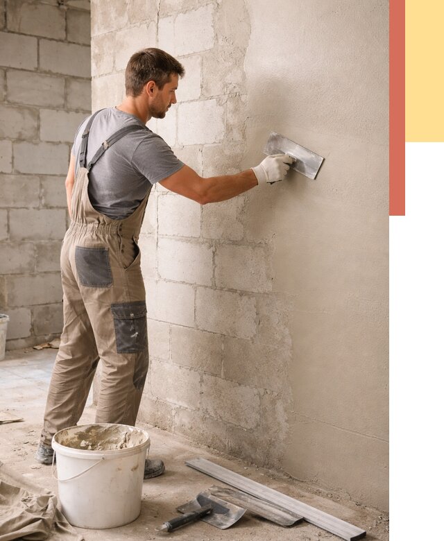 Штукатурка стен из газобетона в Курске от 2189 руб./м2 — быстро и недорого | ОТДЕЛОЧНИК-Кус