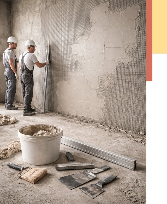 Штукатурка стен по сетке в Курске от 5733 руб./м2 — быстро и недорого | ОТДЕЛОЧНИК-Кус