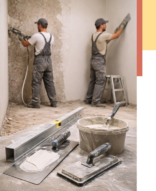 Штукатурка стен под обои в Курске от 4691 руб./м2 — выравнивание под обои | ОТДЕЛОЧНИК-Кус