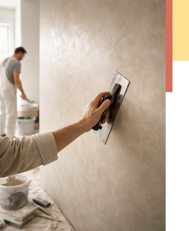 Венецианская штукатурка в Курске от 3648 руб/м² — нанесение стен под ключ | ОТДЕЛОЧНИК-Кус