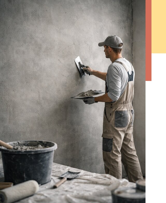 Декоративная штукатурка под бетон в Курске от 2606 руб./м² — нанесение под ключ | ОТДЕЛОЧНИК-Кус