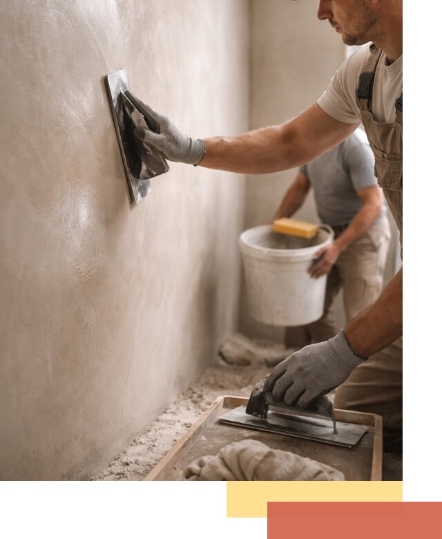 Нанесение марокканской штукатурки таделакт в Курске