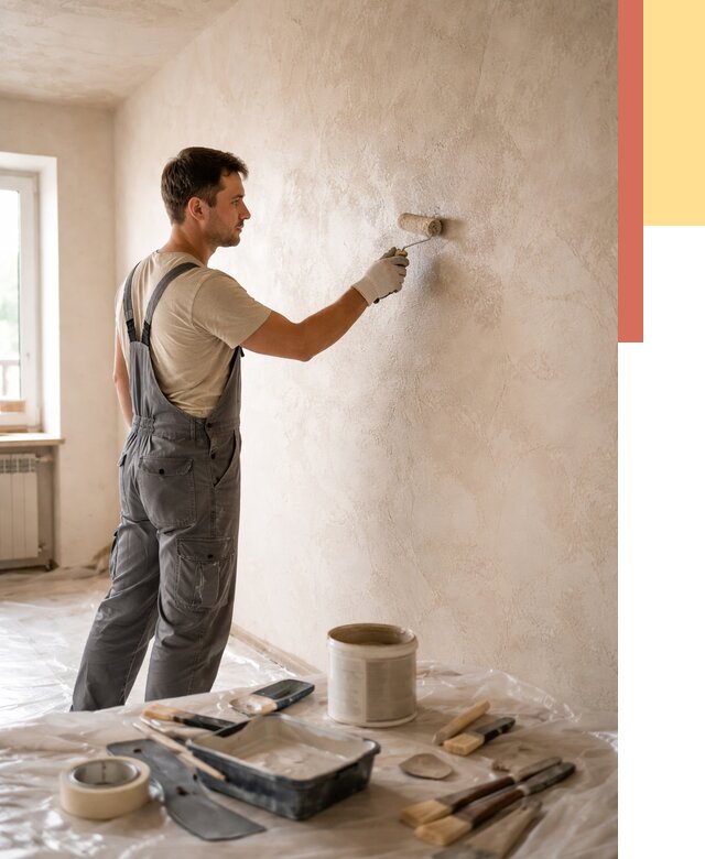 Нанесение лессирующей краски по декоративке в Курске от 1824 руб. | ОТДЕЛОЧНИК-Кус