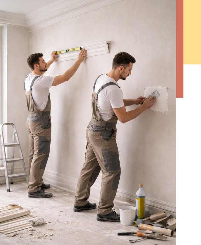 Монтаж лепнины на стены в Курске от 4691 руб. — недорого, быстро | ОТДЕЛОЧНИК-Кус