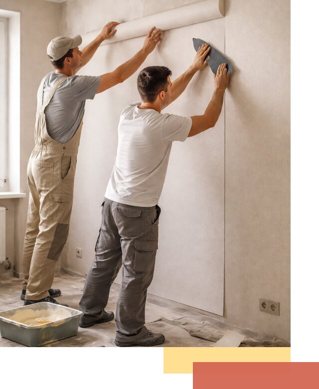 Поклейка виниловых обоев в Курске профессионально и качественно