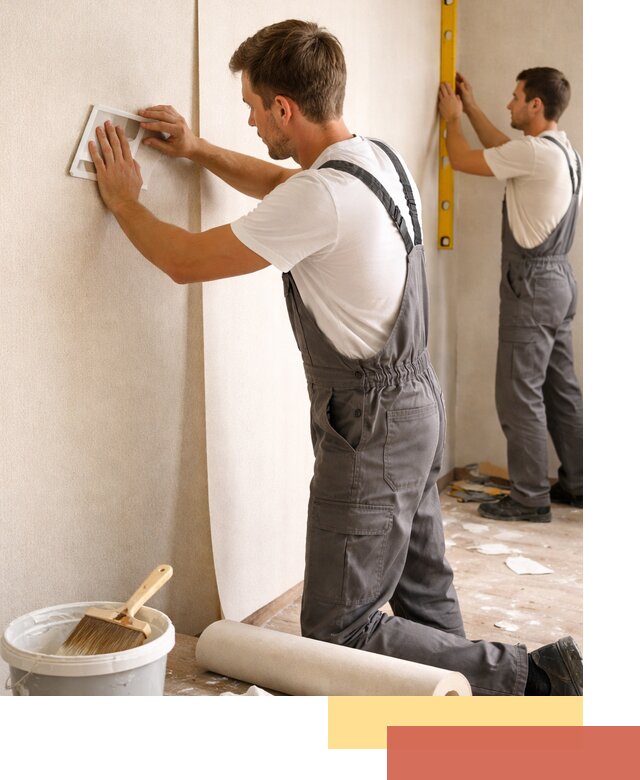 Поклейка бумажных обоев в Курске качественно и недорого