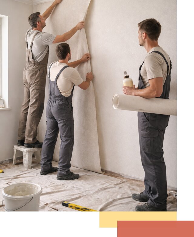 Оклейка стен обоями в Курске — качественно и профессионально