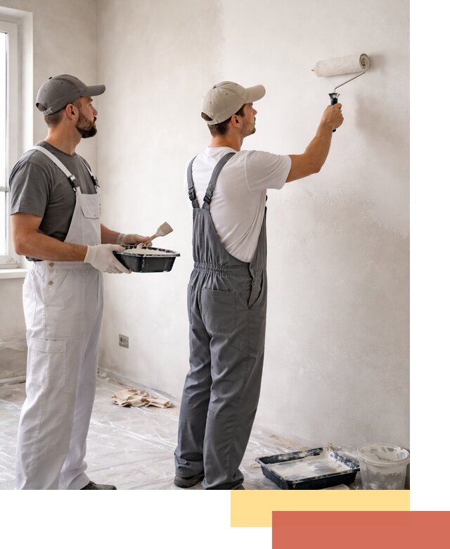 Покраска стен водоэмульсионной краской в Курске