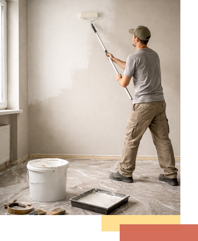 Покраска стен латексной краской в Курске качественно и быстро