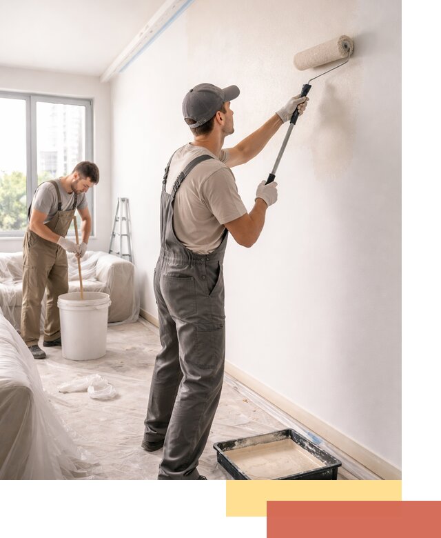 Покраска стен в офисе в Курске — быстрый и качественный ремонт