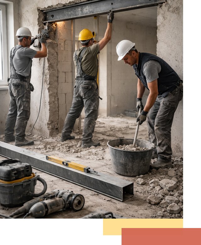 Создание проемов в стенах и несущих конструкциях в Курске