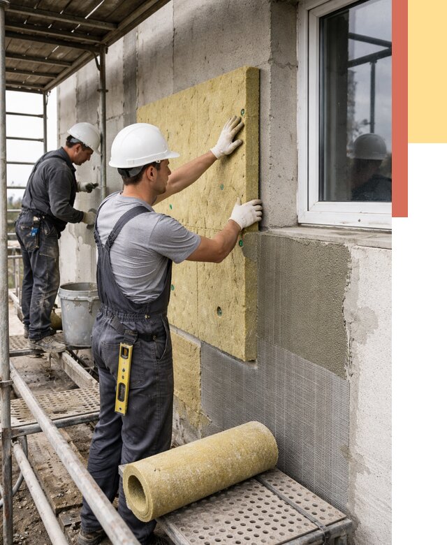 Утепление стен в Курске от 4482 руб. под ключ — быстро и недорого | ОТДЕЛОЧНИК-Кус