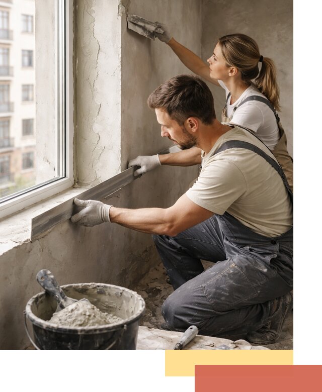 Штукатурка откосов дверей и окон профессионально в Курске