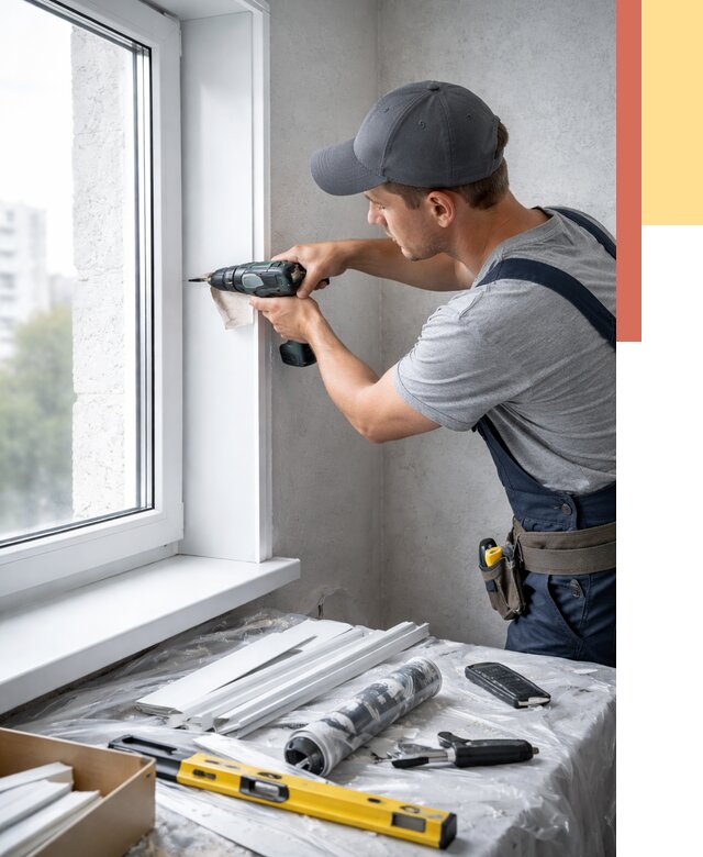 Установка пластиковых откосов в Курске от 2345 руб. | ОТДЕЛОЧНИК-Кус монтаж, быстро и недорого