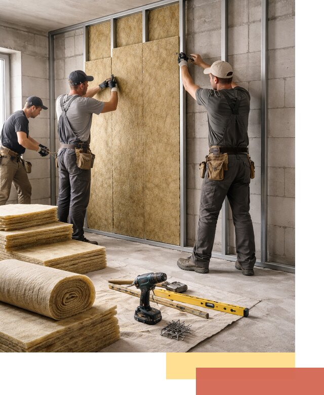 Шумоизоляция перегородок из блоков в Курске — монтаж и защита шумоизоляцией