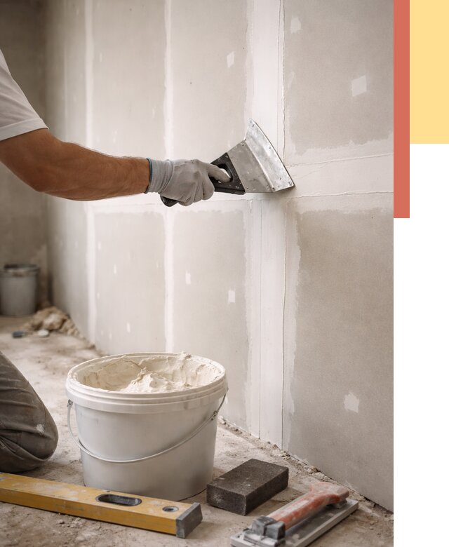 Шпаклевка перегородок из гипсокартона в Курске от 2606 руб. — услуги ОТДЕЛОЧНИК-Кус