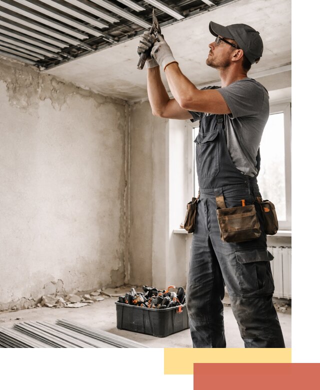 Демонтаж реечного потолка в Курске быстро и аккуратно