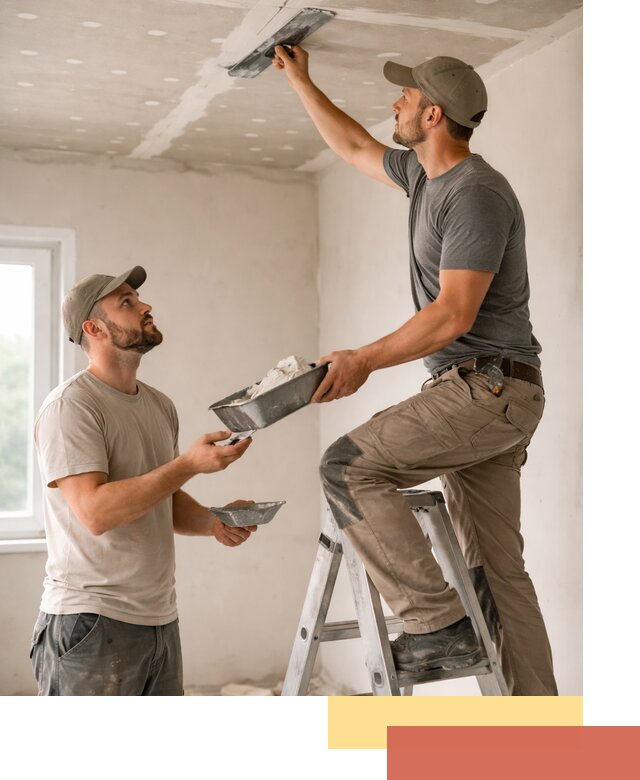 Шпаклевка потолка из гипсокартона в Курске качественно и быстро