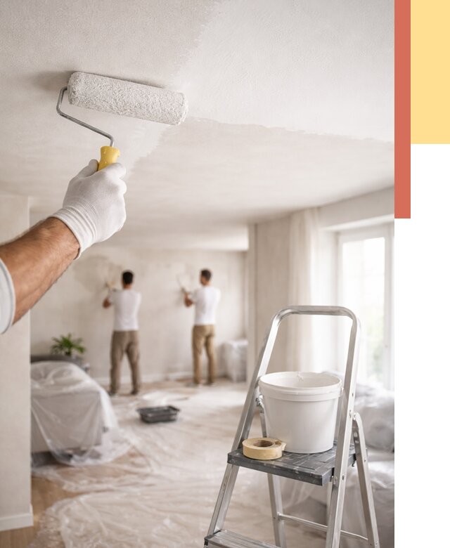 Покраска потолка акриловой краской в Курске от 2606 руб. | ОТДЕЛОЧНИК-Кус