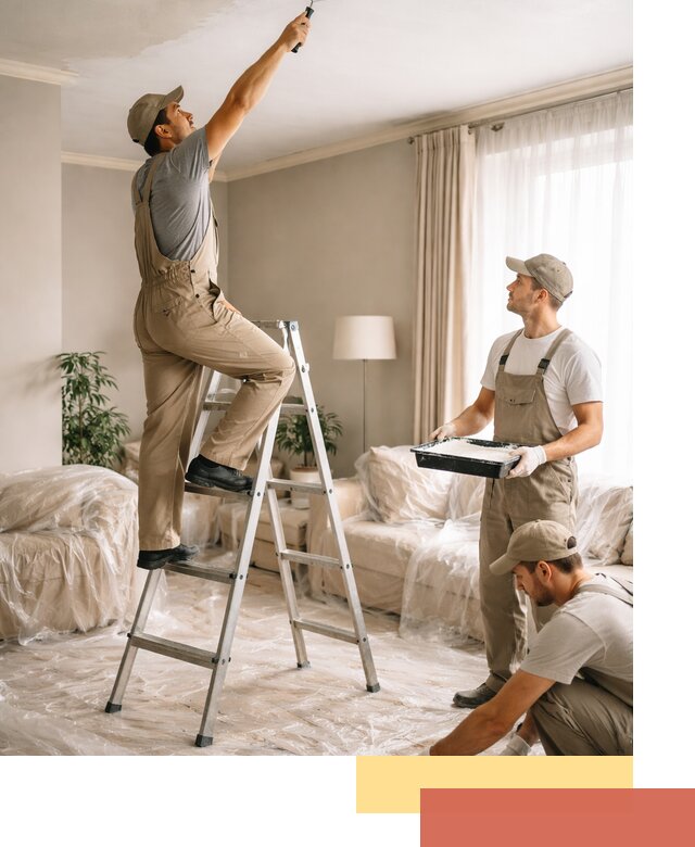 Покраска потолков акриловой краской в Курске качественно и быстро