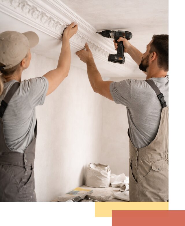 Профессиональный монтаж лепнины на потолок в Курске