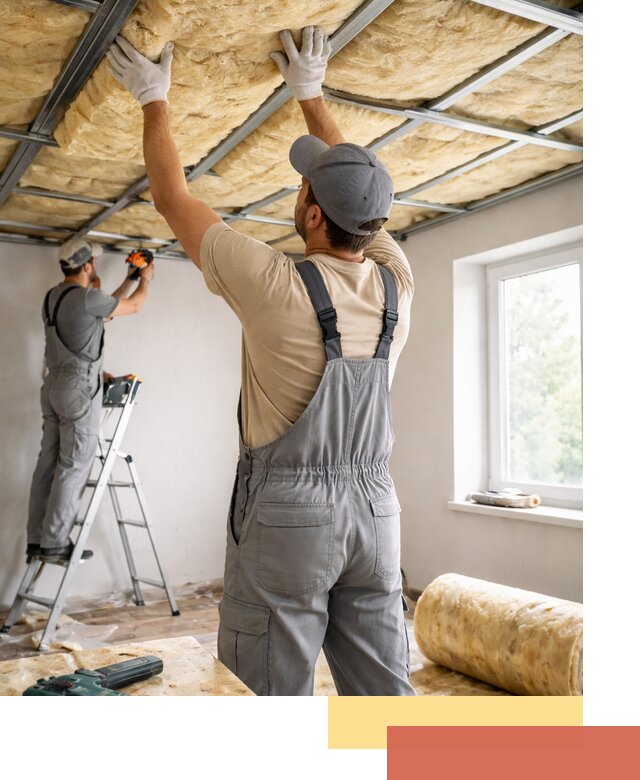 Утепление потолка под ключ в Курске качественно и быстро