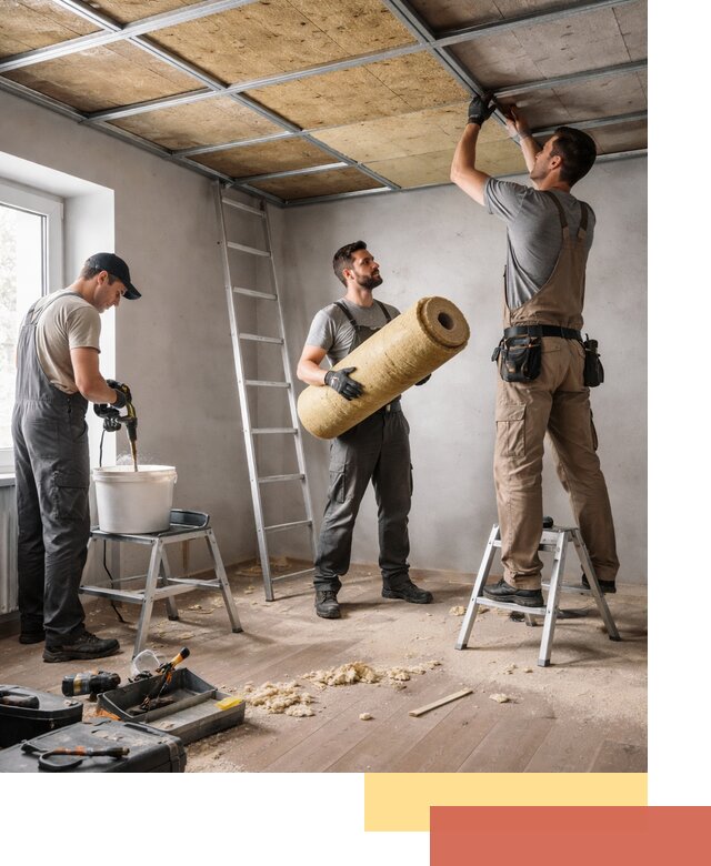 Шумоизоляция потолка в Курске: профессиональный монтаж и отделка