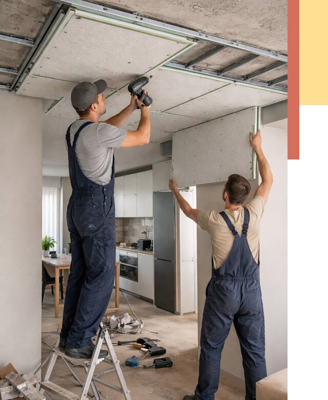 Шумоизоляция потолка панелями зипс в Курске от 1928 руб. под ключ | ОТДЕЛОЧНИК-Кус